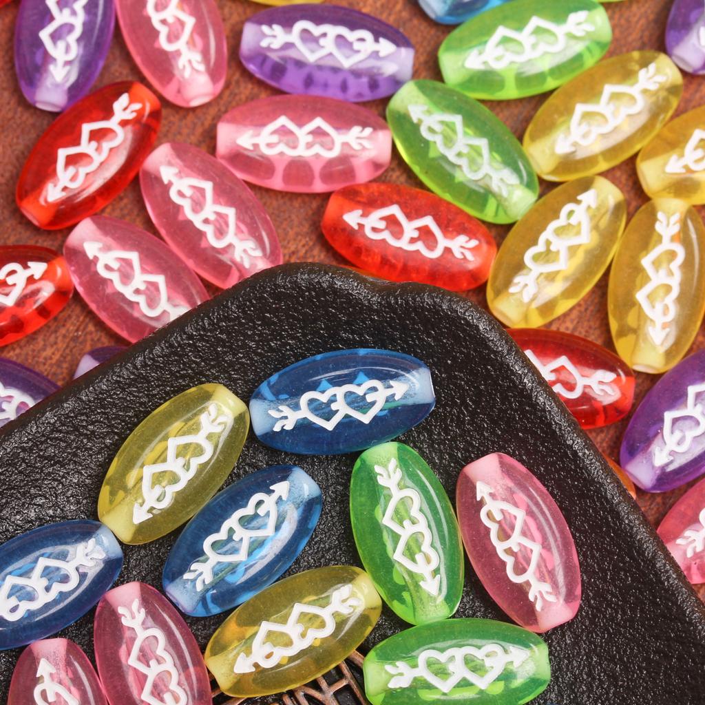 Товары для вечеринок 10 шт. бисерные аксессуары одна стрела через сердце модный брелок браслет ожерелье ручная работа своими руками изготовление ювелирных изделий свободные бусины