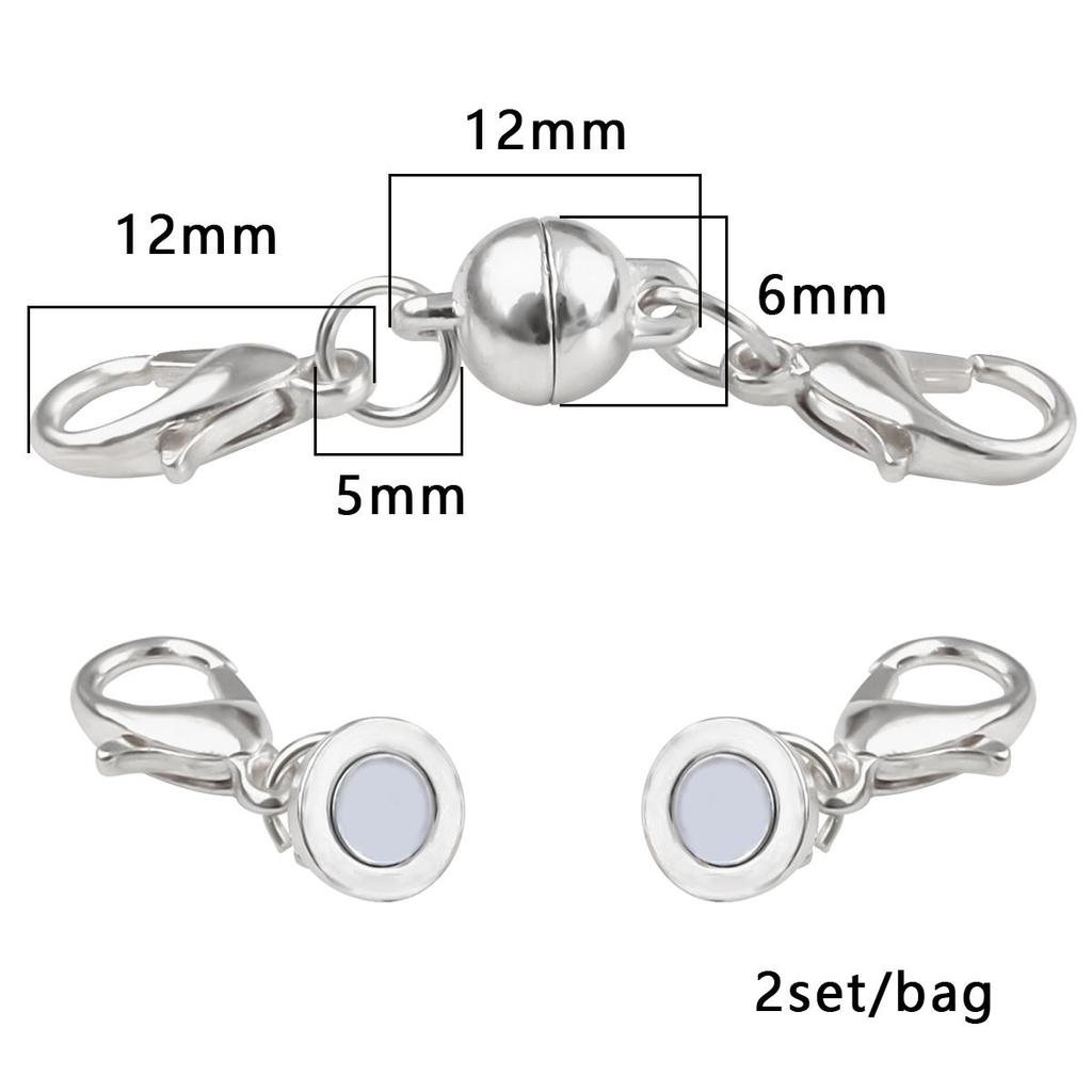 2/5 шт., аксессуары, магнитные застежки-лобстеры для ожерелья, браслета, крючки-шарики-лобстеры