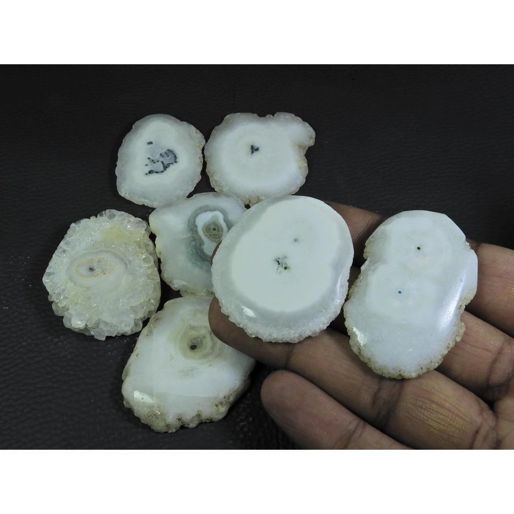 548 Карат. Окрашенный солнечный друзовый агат смешанной формы кабошон россыпной драгоценный камень 07 шт. в лоте A-707