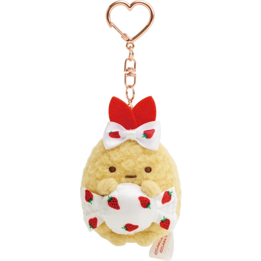 MO94901 Sumikko Gurashi X Sakuma Strawberry Milk Candy Hanging Plush Toy Fried Tail [San-X] Shrimp's