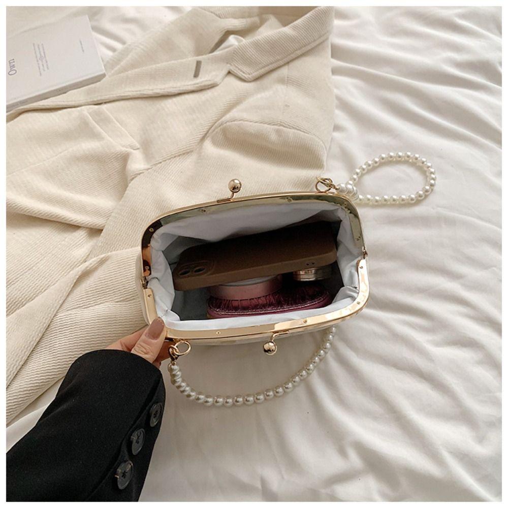 Холщовая сумка-ханфу с вышивкой, сумка-чеонсам на жемчужной цепочке, портативная сумка в китайском стиле, вечерняя