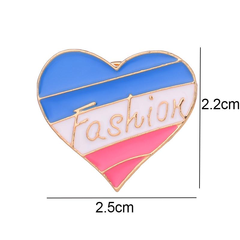 Creative Six-Color Rainbow Bridge Brooch - Peace Alloy Enamel Pin for Denim Bags