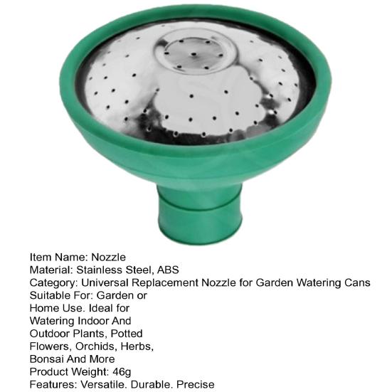 Watering Can Rose Head Universal Garden Nozzle Replacement Water Sprinkler Sprayer Watering Can Spout Cap Nozzle for Seedlings Plants