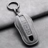 Leather Car Key Case Cover Shell Fob For Porsche Panamera Spyder Carrera Macan Cayman Cayenne 911 970 981 991 Car Keychains