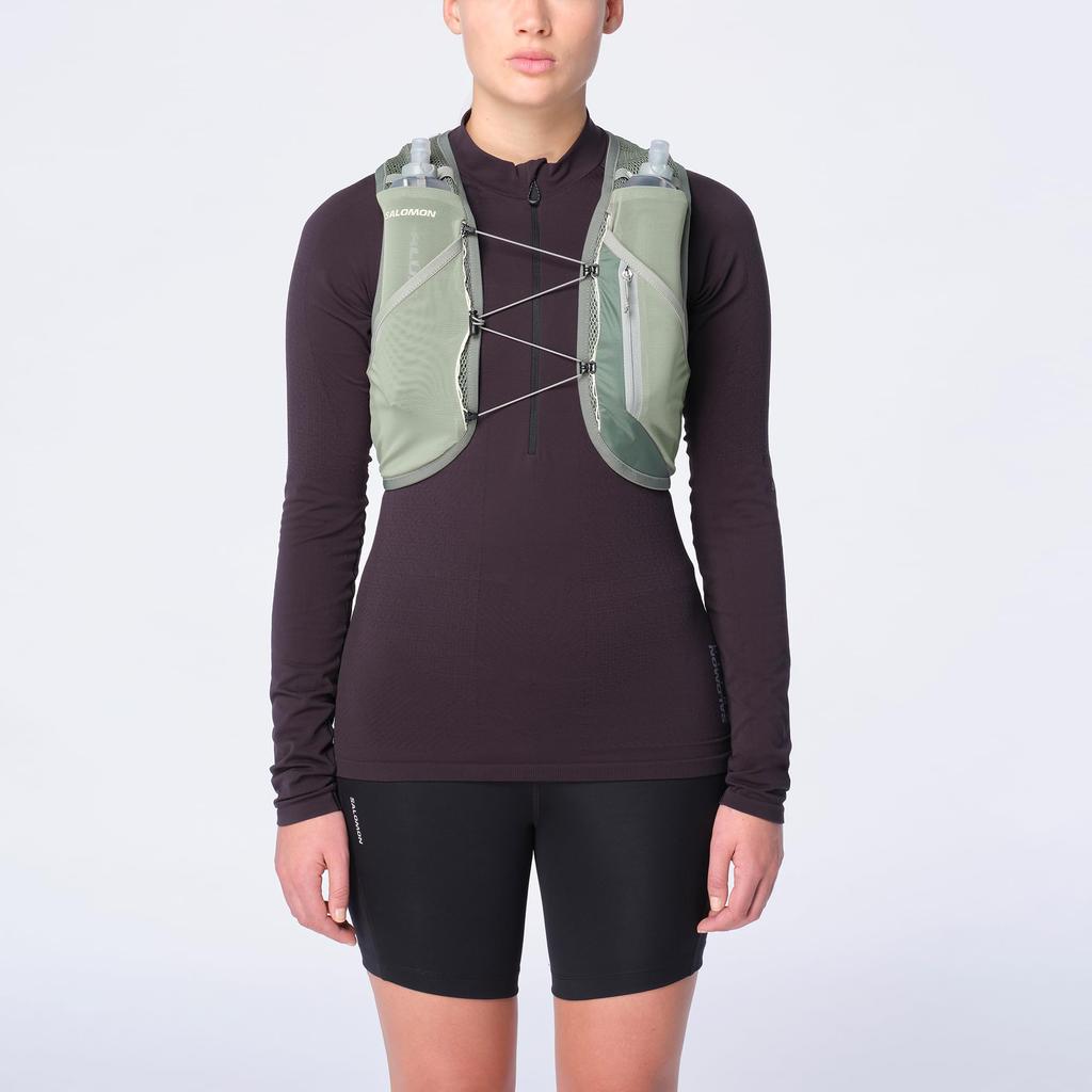 Жилет-рюкзак SALOMON Hydration Vest, рюкзак ACTIVE SKIN, 8 шт. (Активный набор из 8 скинов) Лавровый венок/Кувшинка/АЛОЭ УМЫВАНИЕ М