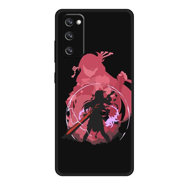 Чехол для телефона Samsung S21 Plus S20 Fe S9 S8 S10 Lite S22 Ultra 5g Note 20 10 S7 S10e Soft Genshin Impact аниме