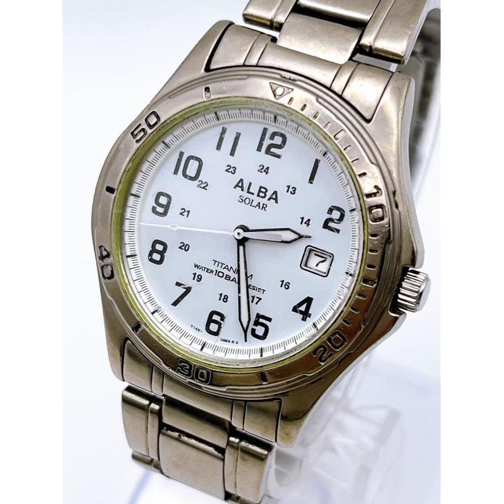 Used SEIKO Watch, Working Condition, ALBA V145-0AP0, Battery Replaced