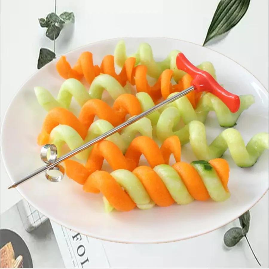 Спиральный резак для картофеля, ручной роликовый резак для картофеля фри, измельчитель, терка, кухонный гаджет, кухонные инструменты, овощерезка