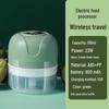 Compact Electric Garlic Grinder & Peeler for Kitchen