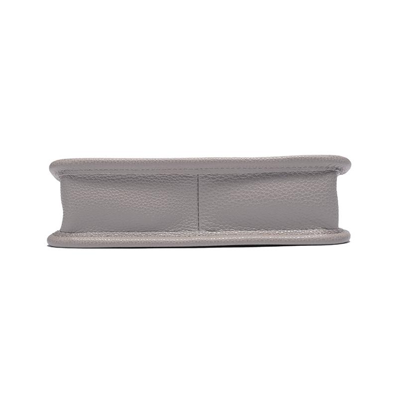 Longchamp Le Foulonné 20 Leather Zipper Shoulder Crossbody Bag Small Women bags Dove-Gray 10138021P55