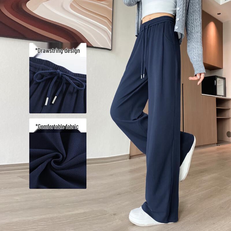 Women's High-Waisted Wide-Leg Casual Pants