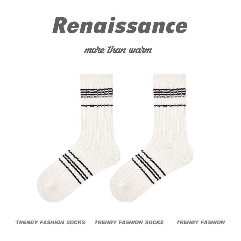 Женские носки Renaissance Polka Dot Mid-Tube Socks - Милый стиль осень/зима, толстые и теплые, имитация норки