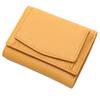 Fancywonderland Wallet Mini Wallet Genuine Leather Coin Purse Card Case Skimming Prevention Ladies Men's (yellow)