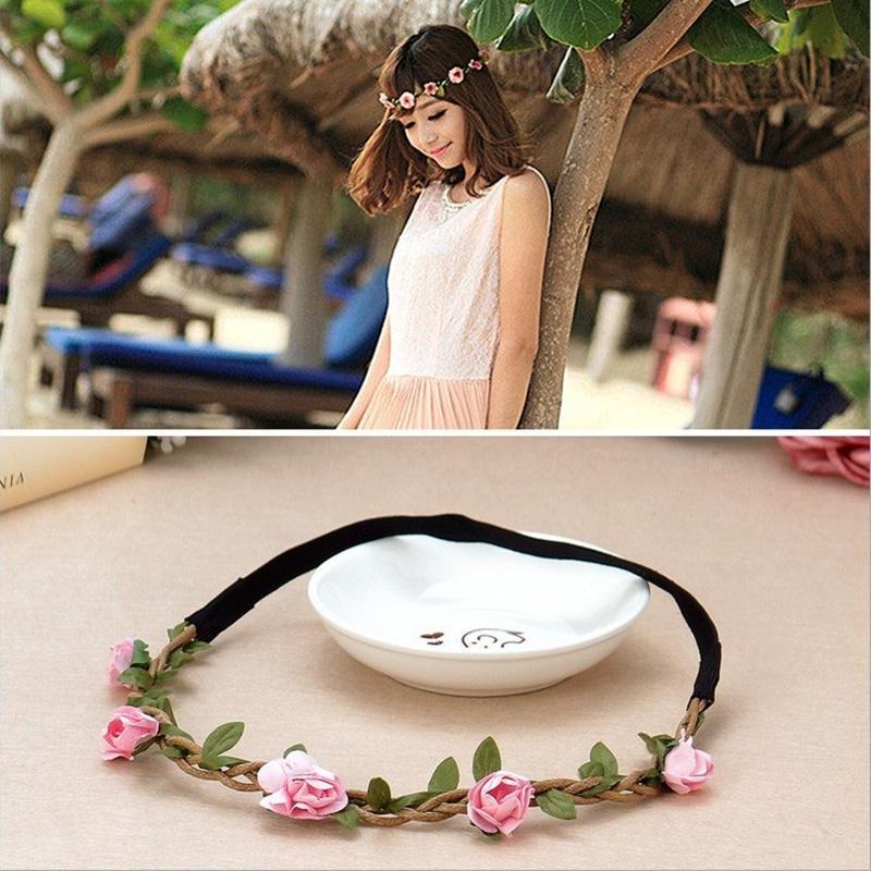 1шт гирлянда из цветов любви корона праздничный свадебный венок для волос цветочная повязка на голову