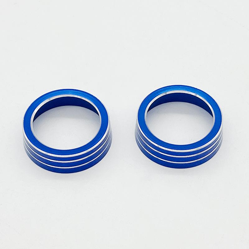 16-21 Gen Civic Interior Kit: AC Knobs, Aluminum Trim Rings, Center Console Decor