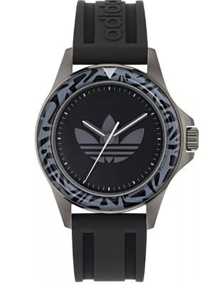 Часы унисекс adidas Originals adidas EXPRESSION ONE кварцевые 5 АТМ водонепроницаемые минеральное стекло черный нержавеющая сталь, AOFH24511, механизм, водозащита, стекло, циферблат,