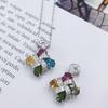 Sace Gems Роскошные ожерелья с подвеской из стерлингового серебра 925 пробы, разноцветные турмалиновые ожерелья для женщин, сверкающие ювелирные изделия, подарок на день рождения