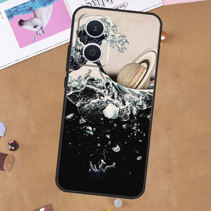 Чехол с изображением Луны, Звезд, Космоса, Астронавта для OPPO Reno 11 10 Pro 8 7 6 5 4 Lite 8T 5Z 4Z 11F OPPO Find X5 X6 Pro X2 Neo X3 Lite