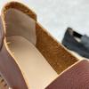 Johnature Retro Loafers Handmade Genuine Leather Platform Shoes Round Toe Casual Versatile Soft Cowhide Women's Shoes