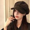 Women's Retro Korean Velvet Newsboy Hat - Autumn/Winter Stylish Octagonal Beret