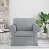 Sofa Light Grey 95 x 82 x 80 cm Fabric