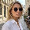 Европейские ретро многоугольные металлические солнцезащитные очки - Унисекс Пограничная мода