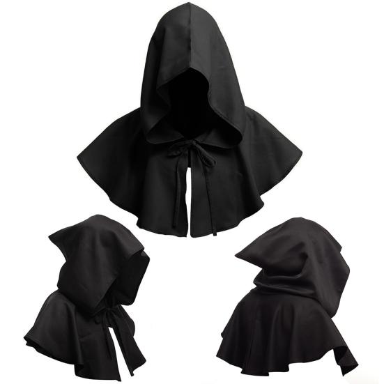 Мужчины Женщины Средневековый Клобук Шляпа Ренессанс Монах Хэллоуин Косплей Накидка с Капюшоном