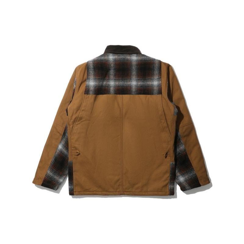 Carhartt WIP Рабочая куртка в клетку с нашивкой-логотипом и множеством карманов для мужчин куртки CHXJKI029456H-BWX