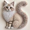 Набор для алмазной живописи 5D, Пушистый котенок, Поделка своими руками, 2D плоский холст с нерегулярными стразами и акриловые краски
