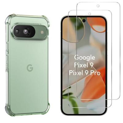 Чехол для Google Pixel 9 / Pixel 9 Pro и 2 пленки из закаленного стекла для защиты экрана Phonillico®