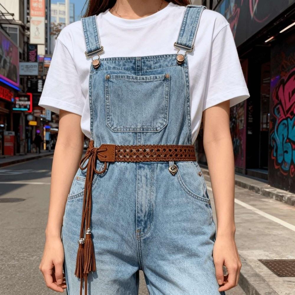 Bohemian Waist Belts Hemp Rope Knotted Dress Shirt Girdle Long Tassel Braided Belt For Women Lady