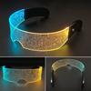 LED Light Up Glasses Neon Sunglasses Glow-in-the-dark Party Favors for Nightclub DJ Dance Music Rave Accessories