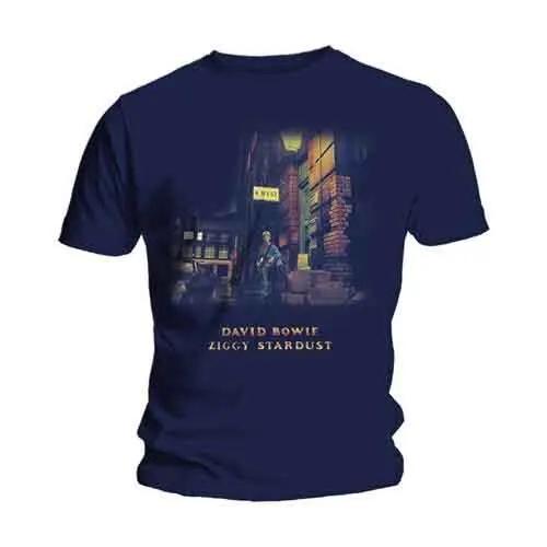 David Bowie Ziggy Stardust Album Men's Black Loose T-shirt All-season Couple Streetwear Top Oversized T Shirt Men T Shirt