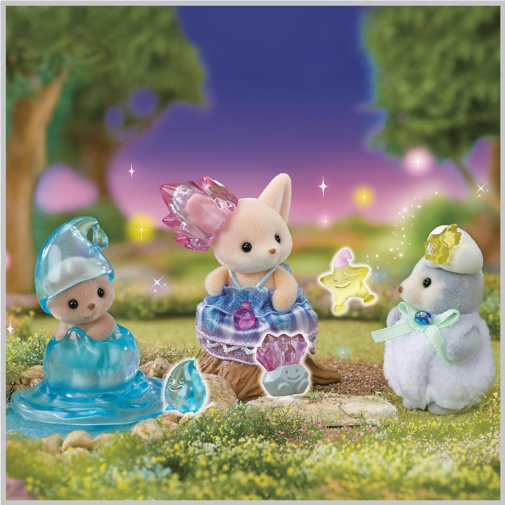 Sylvanian Families Doll [Fairy Forest Mysterious Baby Set] F-44 ST Mark Certified, Ages 3 and Up, Toy Dollhouse, Sylvanian Families, Epoch