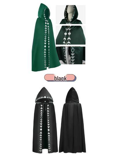 Плащ с капюшоном Мрачного Жнеца - Костюм эпохи Возрождения, 5 цветов, Наряд для косплея и выступлений на Хэллоуин