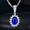 Sunflower Lab Moissanite Diamond Pendant Real 925 Sterling Silver Charm Party Wedding Pendants Necklace for Women Bridal Jewelry