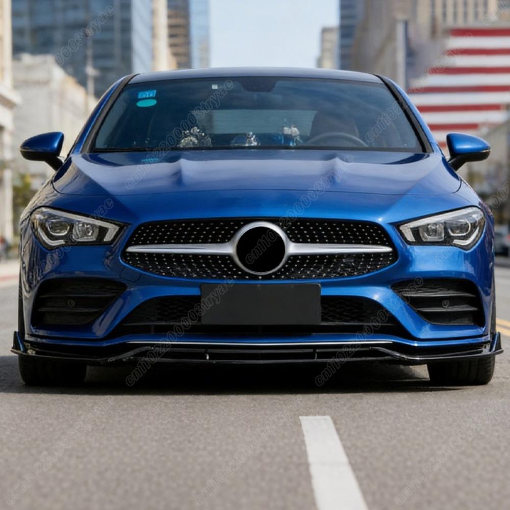 For Mercedes Benz CLA Class C118 W118 X118 AMG 2024 2025 Car Front Bumper Spoiler Lip Protector Splitter Body Modification Kit