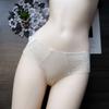 Women's Lace Underwear Seamless Low Waist Briefs Soft Stretchy No Show Bikini Panties Female Invisible Slip Underpants