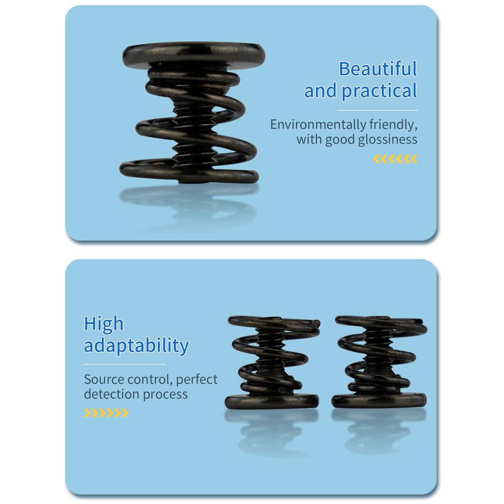 100 шт. практичных пружинных винтов из углеродистой стали для задней пластины и радиатора графического процессора с улучшенным охлаждением, простая конструкция установки