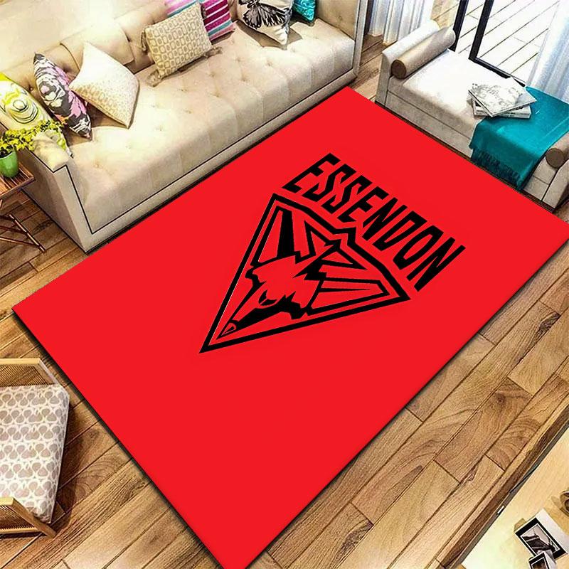 Essendon Football Club Carpet Rug for Living Room Bedroom Home Sofa Decoration,Kids play Non-slip Floor Mat