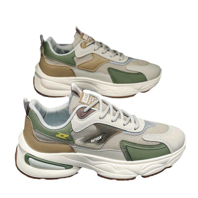 2025 Мужские дышащие сетчатые спортивные повседневные кроссовки для пап - Устойчивые к запаху и износу, на толстой подошве, универсальный летний стиль