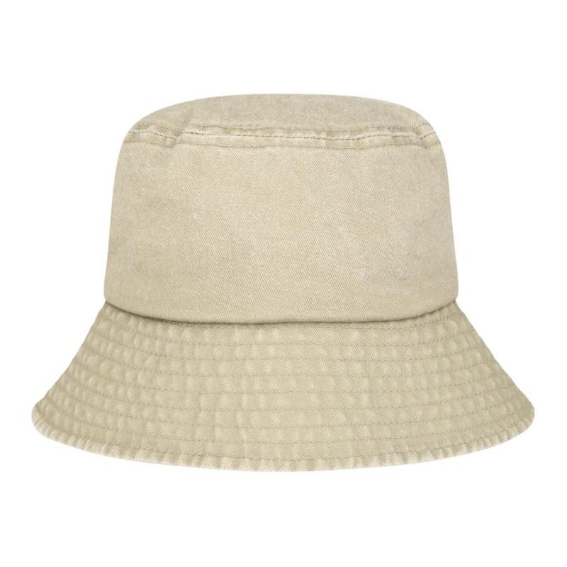 The North Face Brand Logo Pattern Cotton Fisherman Hat Unisex Couple Style light brown S