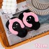 Cute Cartoon Beach Slipper Plush Keychain Doll Bag Pendant Charm Toy For Kids