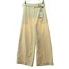 Unused PLST Belted Wide Pants M Ivory Washer Twill Women Used