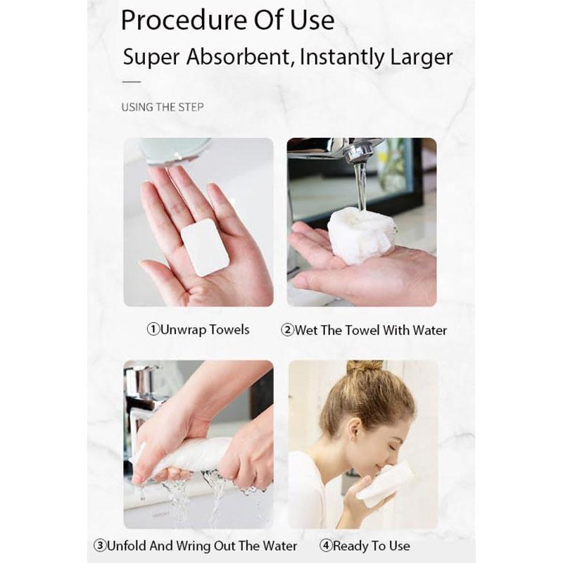 20 шт. Мини-таблетки для сжатых полотенец одноразовые портативные многоразовые полотенца Полотенце толстый стиль Magic Compressed
