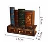 Декоративные Ящики Держатель для Канцелярских Принадлежностей Настольный Органайзер Пенал Форма Книги Держатель для Ручек Ретро Дерево