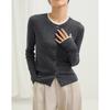 Womens Knit Cardigan With Fringed Design For Casual Fall Wear