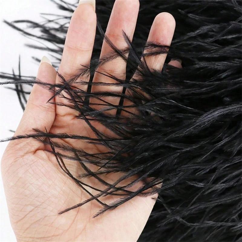 1/5/10M Ostrich Feather Trim 8-10cm Plumes Fringe Ribbon for DIY Sewing Clothing Feathers Wedding Dress Decoration Accessories