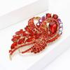 Vintage Style Flowers Cluster Brooch Pin Rhinestone Crystal Woman Corsage Party Gift Jewelry Accessories