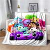 Cartoon Anime Gabby's dollhouse Cute Super Soft Throws Blanket,Warm Cozy Blanket for Bed,Sofa,Bedroom,Living Room,Travel,Camping